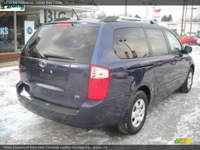 Velvet Blue / Gray 2009 Kia Sedona LX