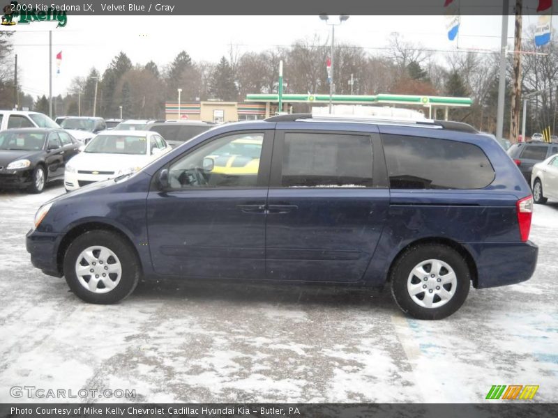 Velvet Blue / Gray 2009 Kia Sedona LX