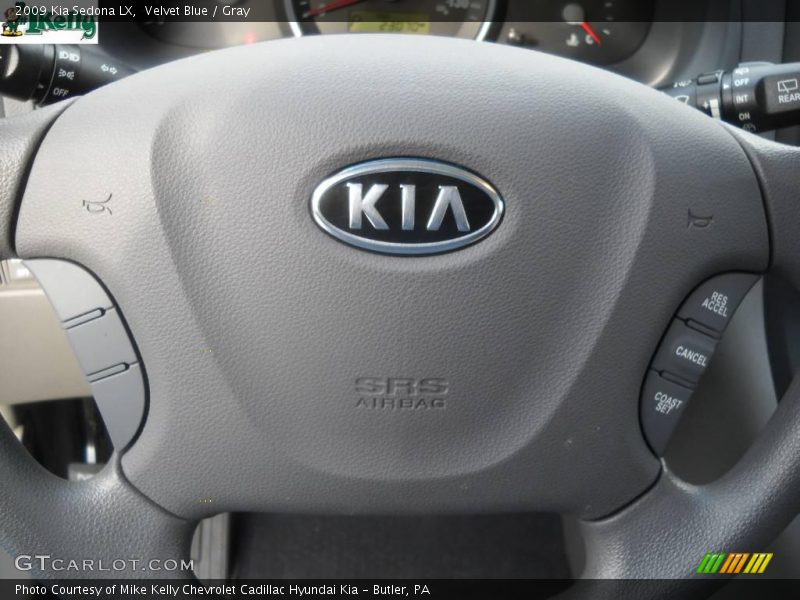 Velvet Blue / Gray 2009 Kia Sedona LX