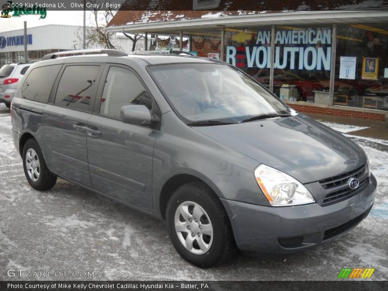 Olive Gray / Beige 2009 Kia Sedona LX