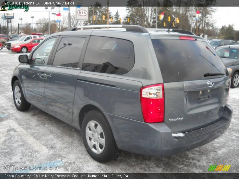 Olive Gray / Beige 2009 Kia Sedona LX