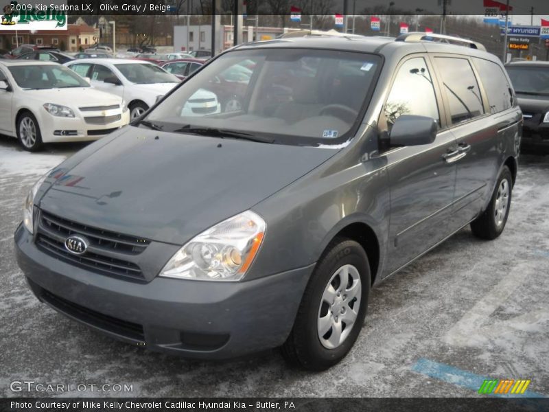 Olive Gray / Beige 2009 Kia Sedona LX