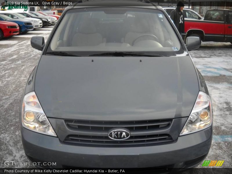 Olive Gray / Beige 2009 Kia Sedona LX