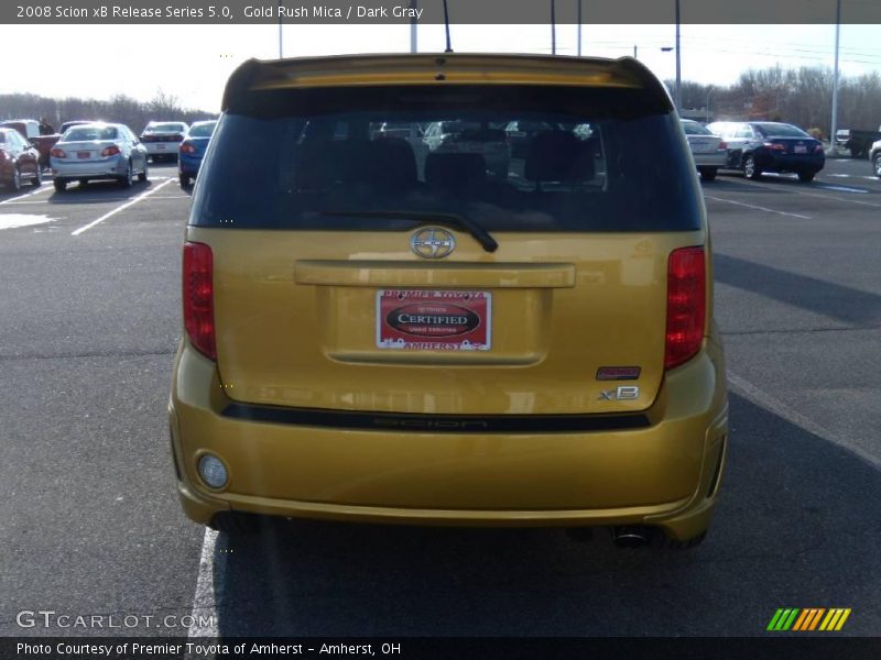 Gold Rush Mica / Dark Gray 2008 Scion xB Release Series 5.0