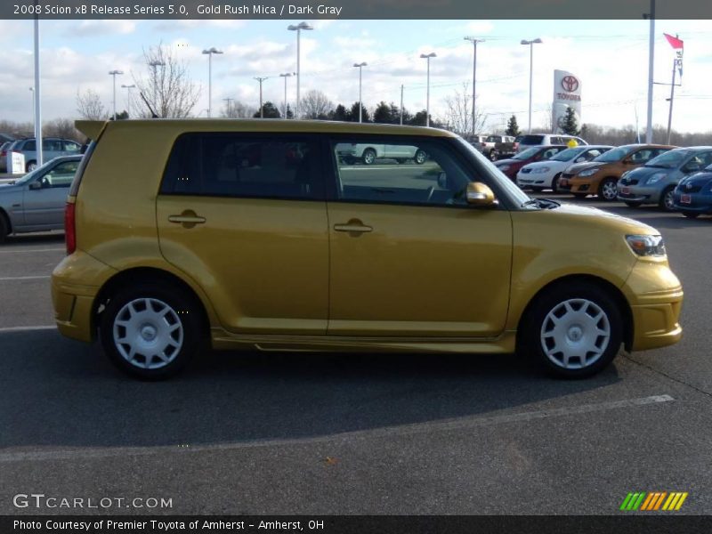 Gold Rush Mica / Dark Gray 2008 Scion xB Release Series 5.0