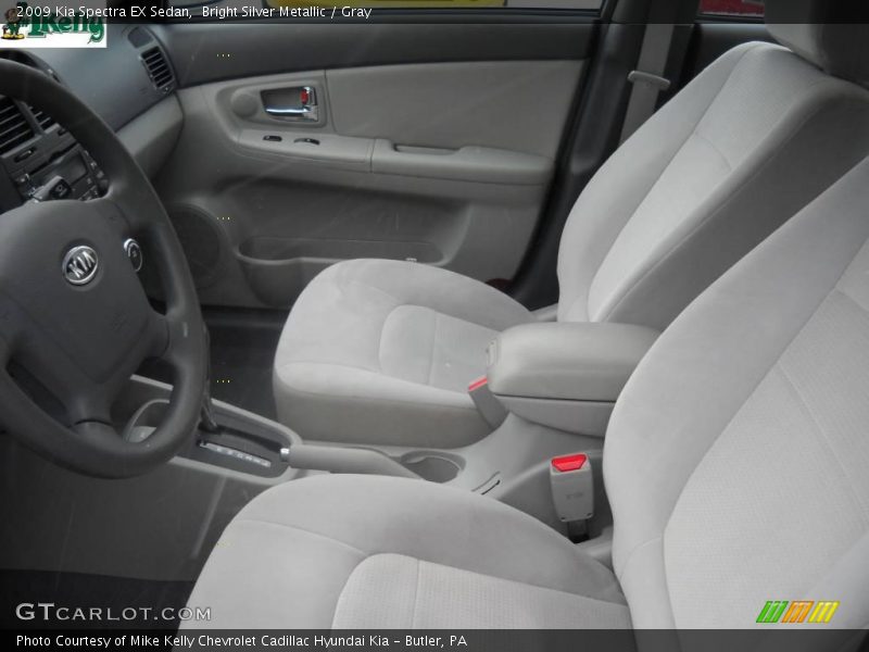 Bright Silver Metallic / Gray 2009 Kia Spectra EX Sedan