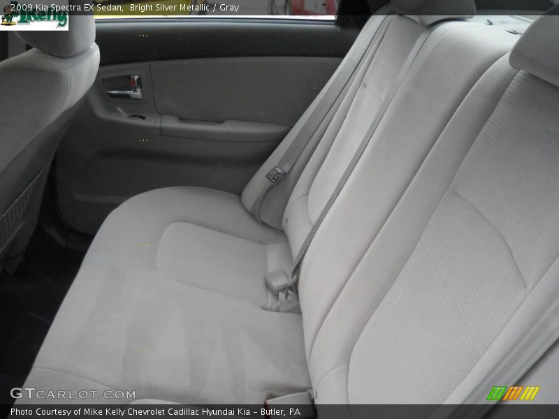 Bright Silver Metallic / Gray 2009 Kia Spectra EX Sedan
