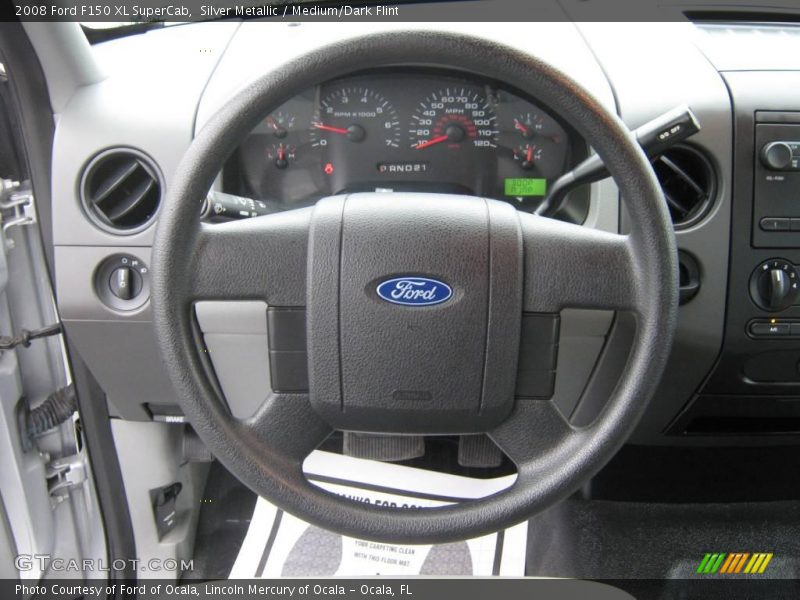 Silver Metallic / Medium/Dark Flint 2008 Ford F150 XL SuperCab