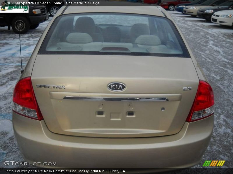 Sand Beige Metallic / Beige 2009 Kia Spectra EX Sedan