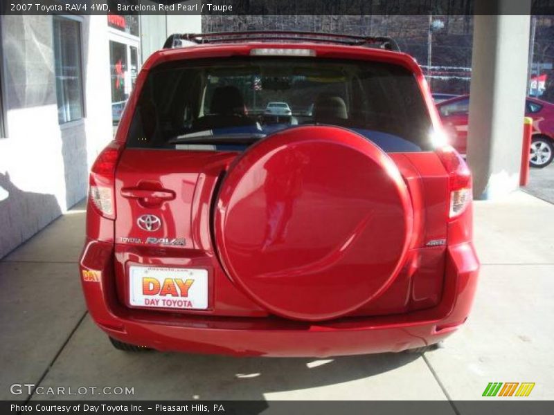 Barcelona Red Pearl / Taupe 2007 Toyota RAV4 4WD