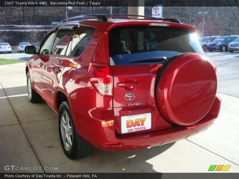 Barcelona Red Pearl / Taupe 2007 Toyota RAV4 4WD