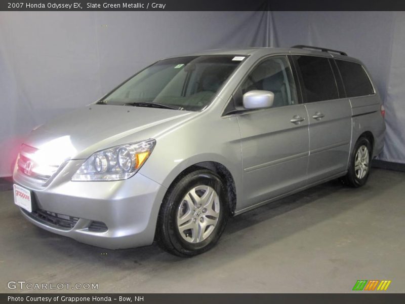 Slate Green Metallic / Gray 2007 Honda Odyssey EX