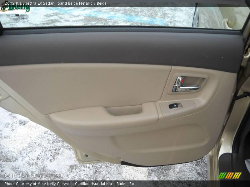 Sand Beige Metallic / Beige 2009 Kia Spectra EX Sedan