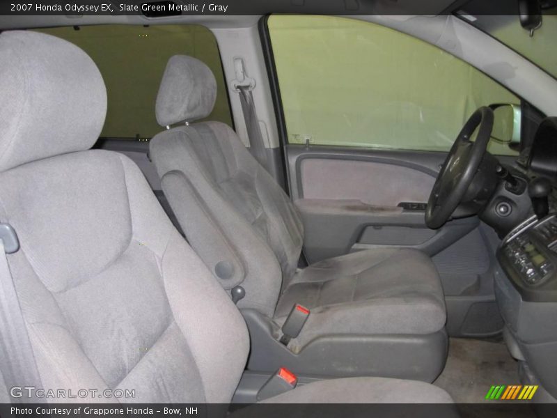 Slate Green Metallic / Gray 2007 Honda Odyssey EX