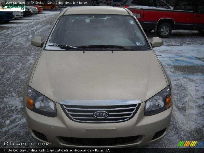 Sand Beige Metallic / Beige 2009 Kia Spectra EX Sedan