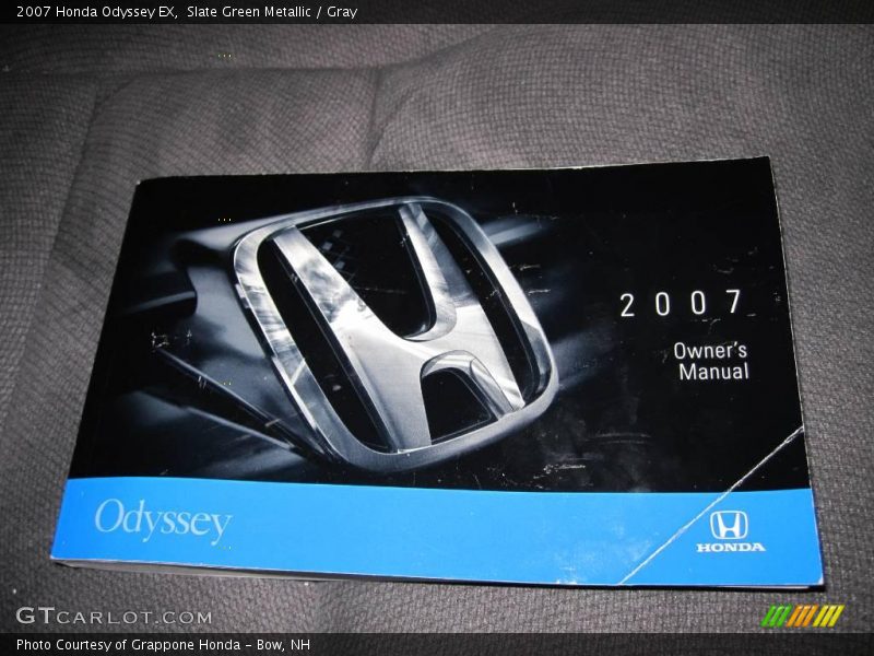 Slate Green Metallic / Gray 2007 Honda Odyssey EX