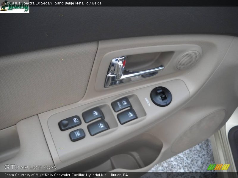 Sand Beige Metallic / Beige 2009 Kia Spectra EX Sedan