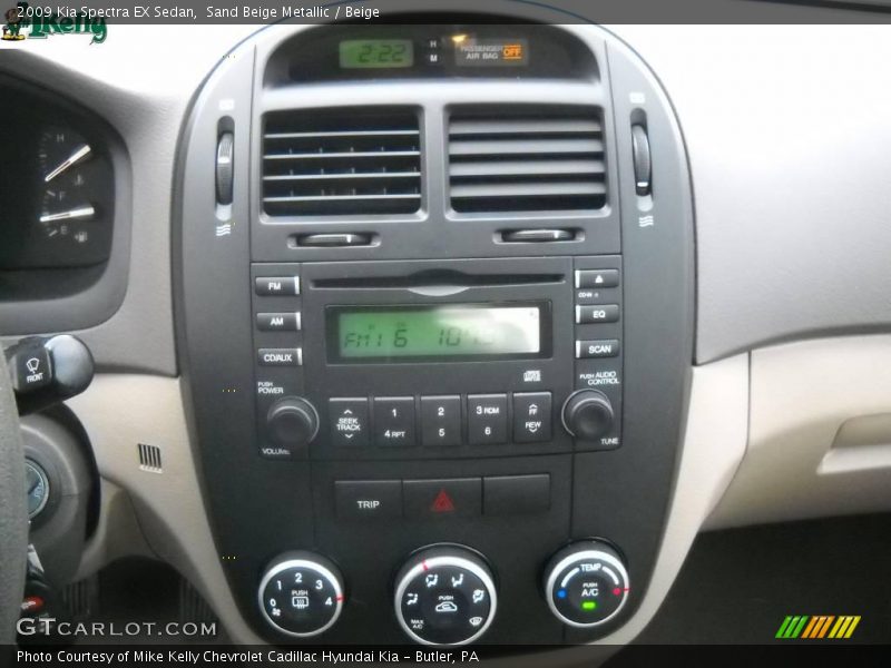 Sand Beige Metallic / Beige 2009 Kia Spectra EX Sedan