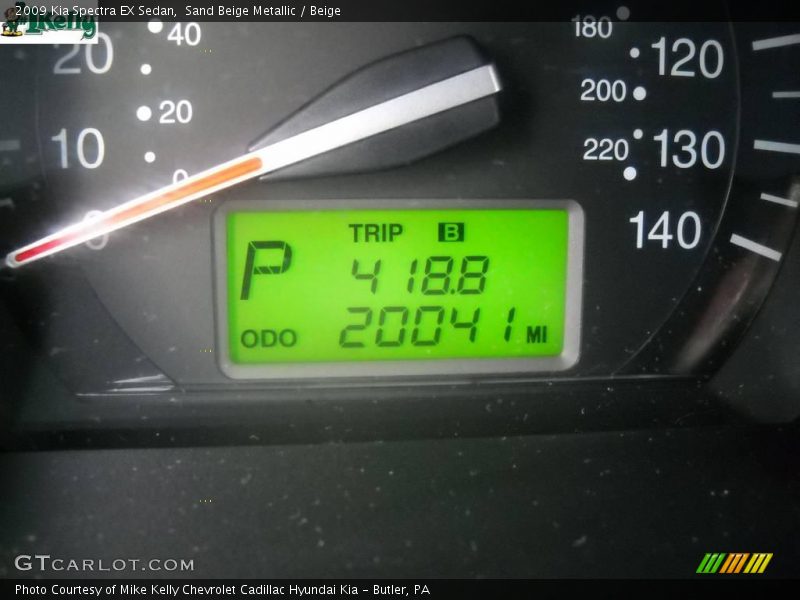 Sand Beige Metallic / Beige 2009 Kia Spectra EX Sedan