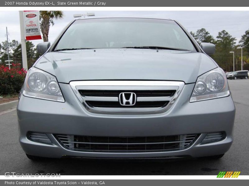 Slate Green Metallic / Gray 2007 Honda Odyssey EX-L