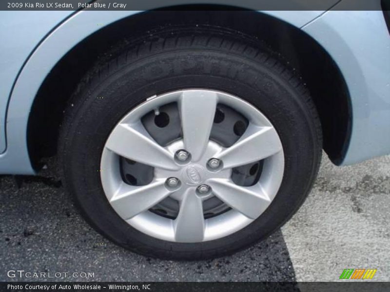 Polar Blue / Gray 2009 Kia Rio LX Sedan