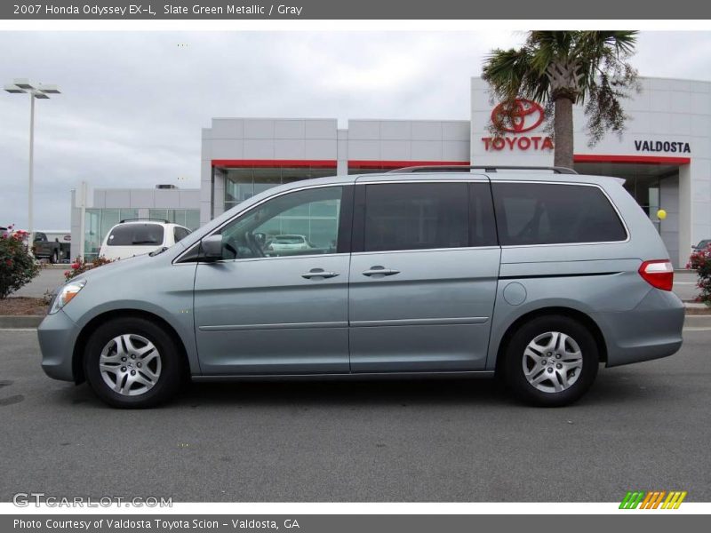 Slate Green Metallic / Gray 2007 Honda Odyssey EX-L