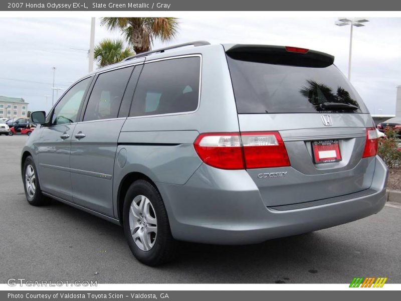 Slate Green Metallic / Gray 2007 Honda Odyssey EX-L
