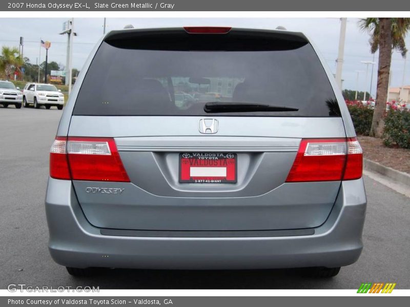 Slate Green Metallic / Gray 2007 Honda Odyssey EX-L