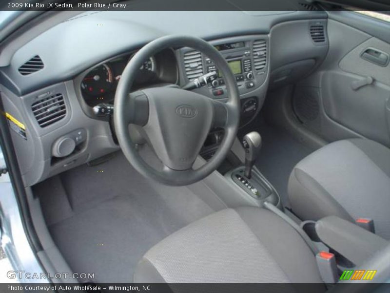 Polar Blue / Gray 2009 Kia Rio LX Sedan