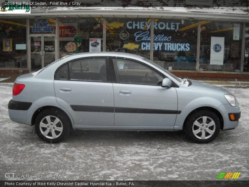 Polar Blue / Gray 2009 Kia Rio LX Sedan