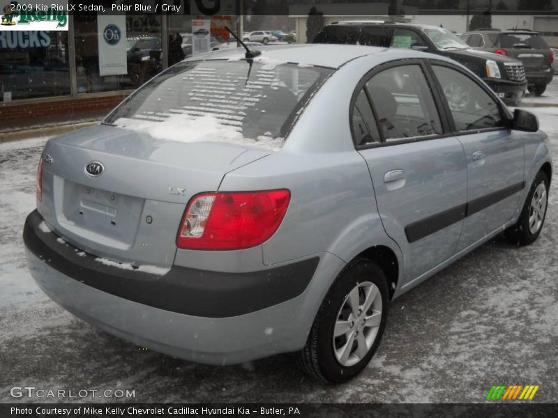 Polar Blue / Gray 2009 Kia Rio LX Sedan