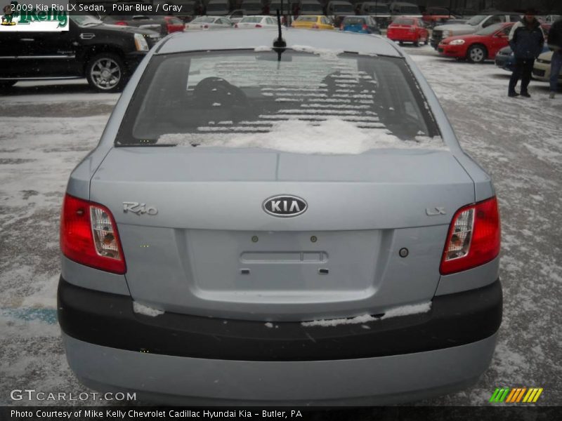 Polar Blue / Gray 2009 Kia Rio LX Sedan
