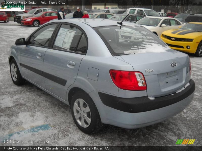 Polar Blue / Gray 2009 Kia Rio LX Sedan