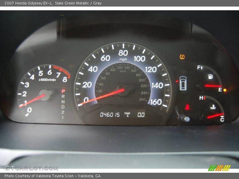 Slate Green Metallic / Gray 2007 Honda Odyssey EX-L