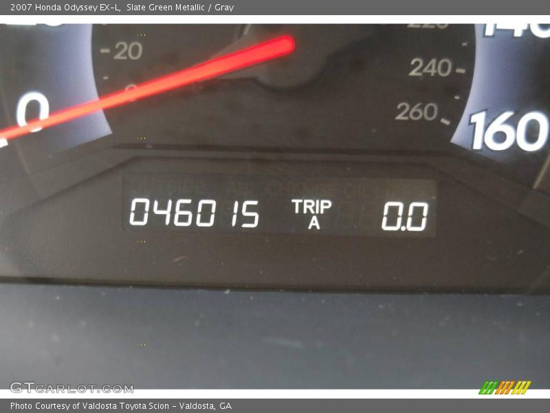 Slate Green Metallic / Gray 2007 Honda Odyssey EX-L