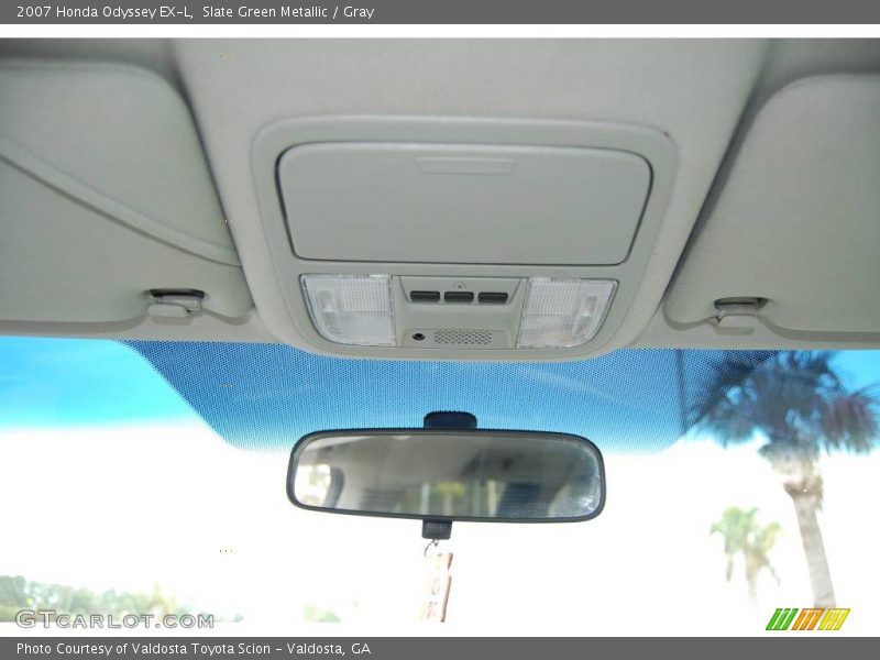 Slate Green Metallic / Gray 2007 Honda Odyssey EX-L