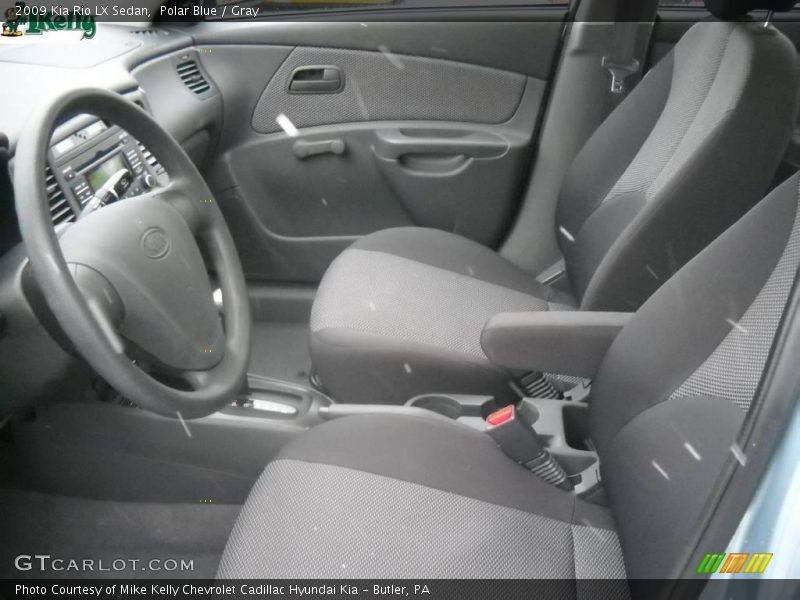 Polar Blue / Gray 2009 Kia Rio LX Sedan