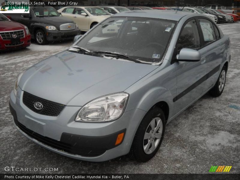 Polar Blue / Gray 2009 Kia Rio LX Sedan