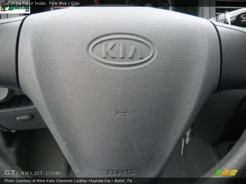Polar Blue / Gray 2009 Kia Rio LX Sedan