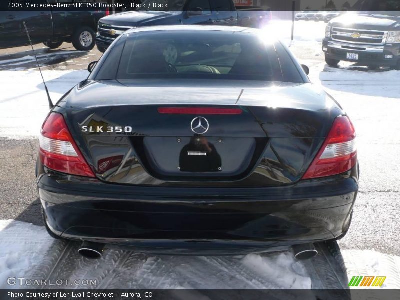 Black / Black 2005 Mercedes-Benz SLK 350 Roadster