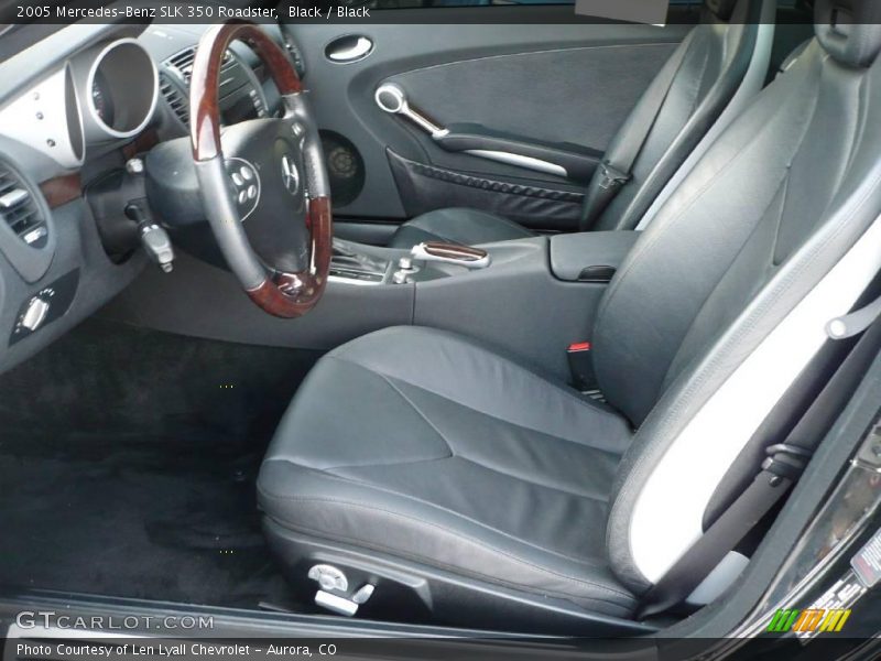 Black / Black 2005 Mercedes-Benz SLK 350 Roadster
