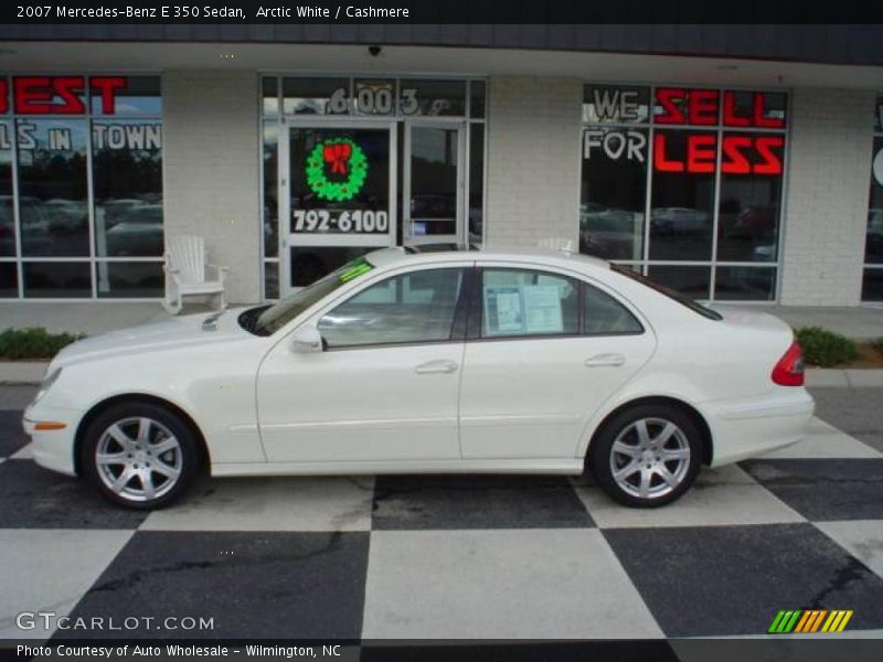 Arctic White / Cashmere 2007 Mercedes-Benz E 350 Sedan