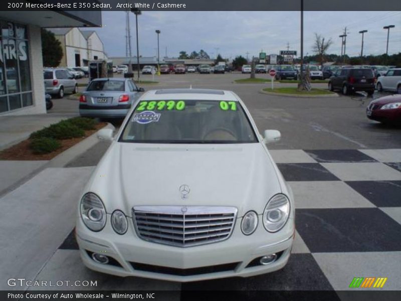 Arctic White / Cashmere 2007 Mercedes-Benz E 350 Sedan