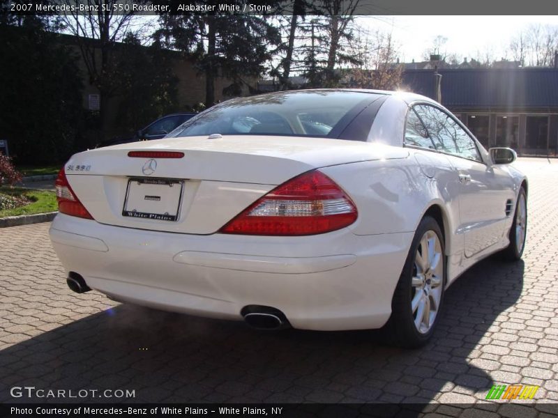 Alabaster White / Stone 2007 Mercedes-Benz SL 550 Roadster