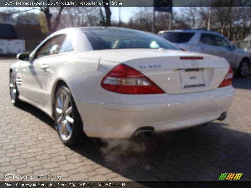 Alabaster White / Stone 2007 Mercedes-Benz SL 550 Roadster