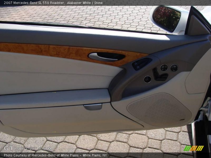 Alabaster White / Stone 2007 Mercedes-Benz SL 550 Roadster