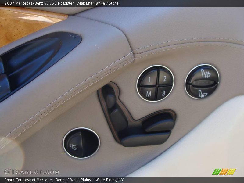 Alabaster White / Stone 2007 Mercedes-Benz SL 550 Roadster