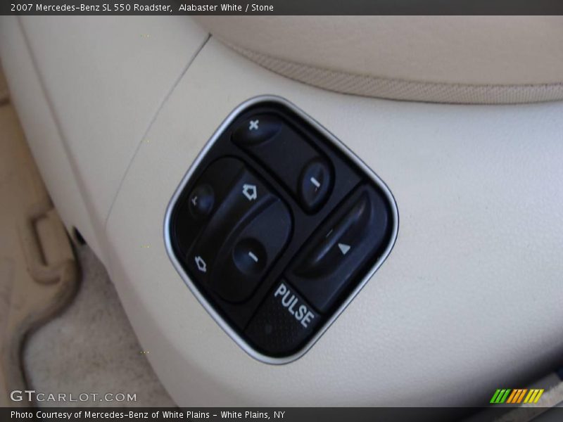 Alabaster White / Stone 2007 Mercedes-Benz SL 550 Roadster