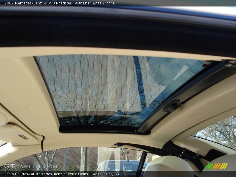 Alabaster White / Stone 2007 Mercedes-Benz SL 550 Roadster