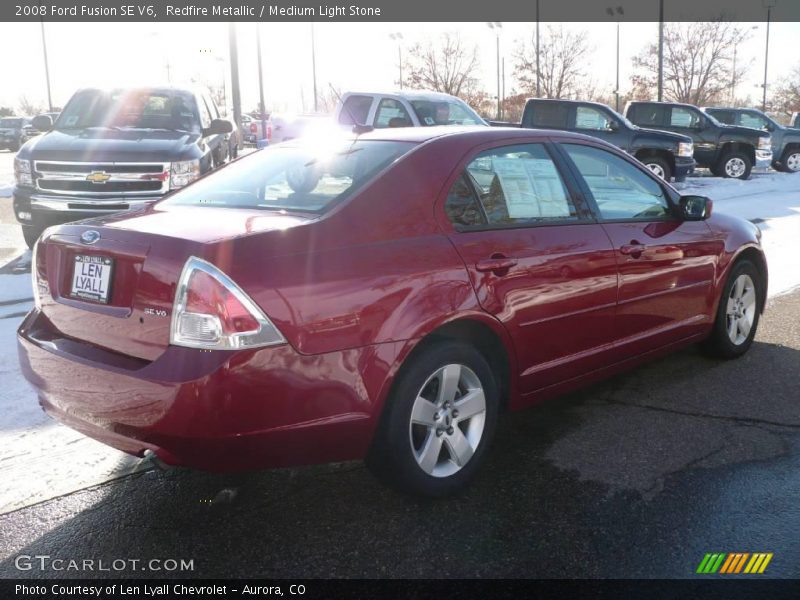 Redfire Metallic / Medium Light Stone 2008 Ford Fusion SE V6